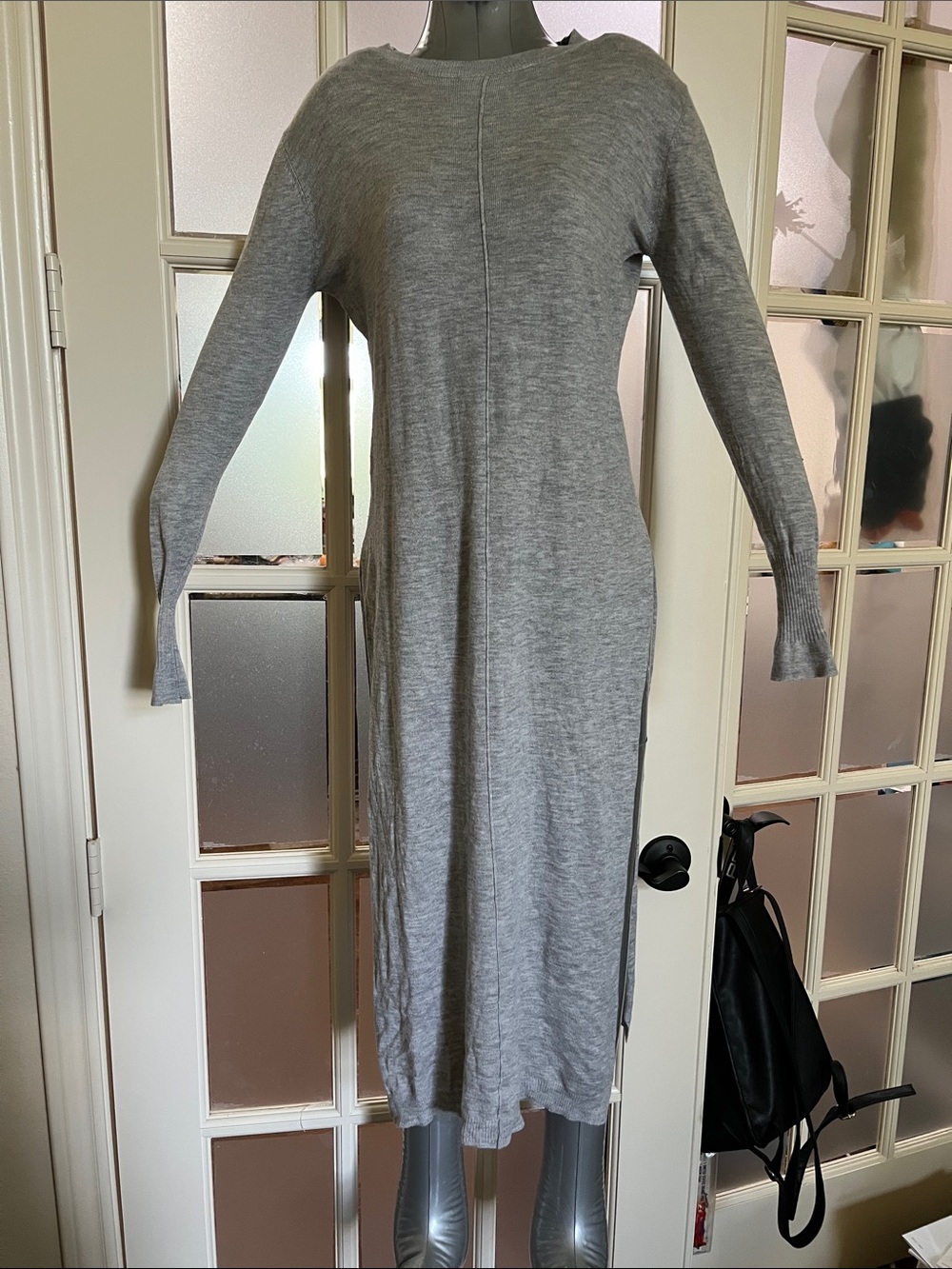Tunic Top, Zara Gray Long Sleeve, high side slits Medium